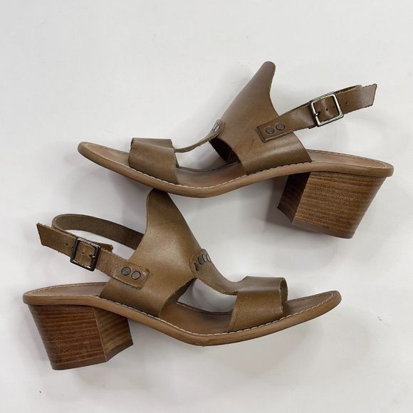 Barbara Barbieri saddle leather stacked heel sandals 9 - Picture 8 of 10